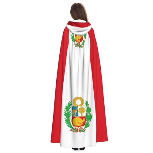 Cape à capuche Pérou adulte maxi coupe durable vêtement ample - 4