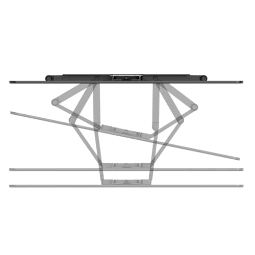 Hama TV Wandhalterung schwenkbar, neigbar, Slim (TV Wandhalterung 37-90 Zoll, VESA 200x200 bis VESA 600x400, bis 50kg, ausziehbare Halterung, geringer Wandabstand, mit Fischer-Dübeln) schwarz – Bild 8