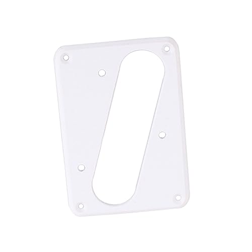 UPKOCH 白単ギターピックアップリング ブリッジ用 平底ハムバッカーフレーム カバーなし 耐久性のあるマウントプレート テレキャスター対応琴?拾音器盖片