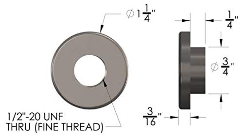 Threaded Weld Washer 1/2