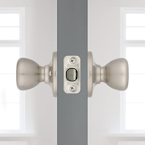 Image of Kwikset 92001-565 Tylo Passage Hall /Closet Knob in Satin Nickel (Pack of 2)