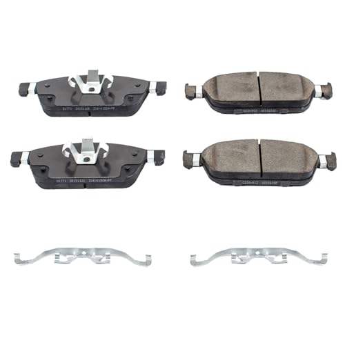 Image of PowerStop Front Brake Pads for Ford Focus 2015-18 | Lincoln MKC 2015-19 - Z17 Ceramic Brake Pads with Installation Hardware, 17-1771