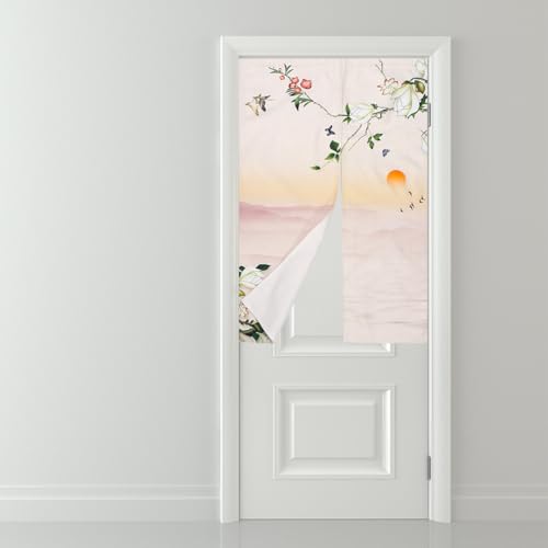 Cortina para puerta interior con estampado creativo POPETPOP textil de poliéster 8