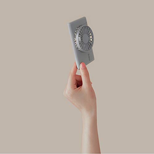 Ordinateur de poche et ventilateur USB portable gris pour bureau