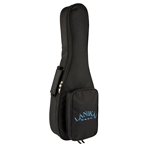 Lanikai LU21-C 4-String Ukulele, Black,Chrome thumb #6