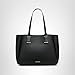 Calvin Klein Jett Organizational Tote, Black/Silver, One Size