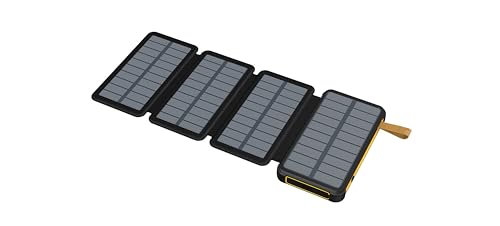 Image of LRSA Solar Power Bank, 20000mAh, Foldable Multiple Solar Panels, Portable Charger for Outdoor Use