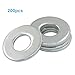 Hordion 200pcs #8 Stainless Steel Flat Washers, 7/16