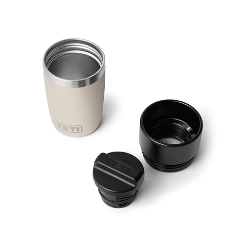 Image of YETI Rambler 8 oz Travel Bottle, Stainless Steel, Vacuum Insulated with Leakproof Commuter Cap, Cape Taupe