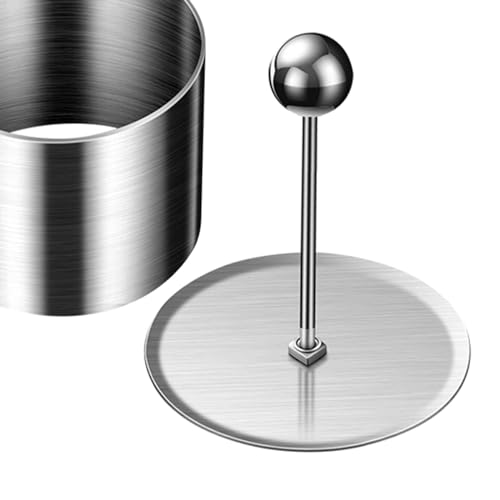 Mini anillo para hornear pudín y pan con prensa desmoldadora manual 3