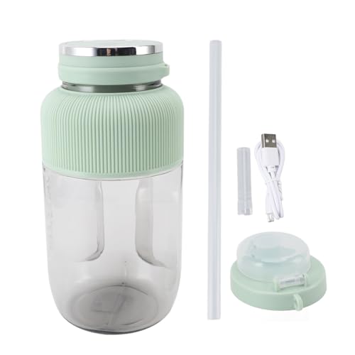 Portable Juicer Blender Electronic Juicer Cup Large Capacity Multi Functional Portable Juicer Blender (Light Green)