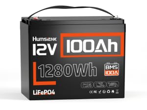 Image of 12V 100Ah LiFePO4 Battery Lithium, Built In 100A BMS, Group 24 Size 1280Wh Lithium Battery for Marine,15000 Deep Cycles 10 Years Lifespan for RV Solar Energy Off Grid Trolling Motor (2PACK)