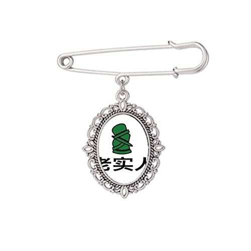Broche chapeau vert Betrayed M pour habiller robe et chemise