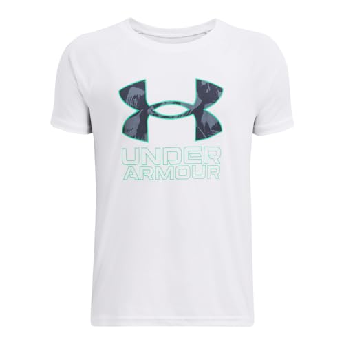 Image of Under Armour Boys' Tech Hybrid Printed Fill Short-Sleeve T-Shirt