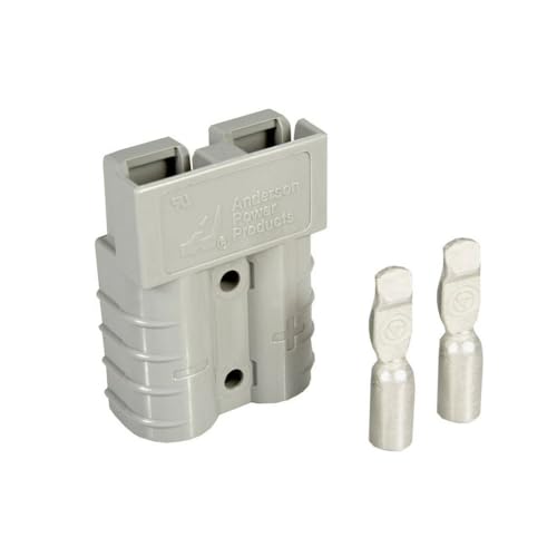 Anderson SB50 10 AWG 600 Volt Quick Connect Disconnect, Housings and Connectors Included - 2 Pack