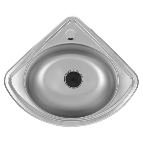 MOTHNUR Fregadero de Acero Inoxidable para Motorhome Diseño Seno Fregadero Pequeño para Cocina de Caravanas Práctico y Duradero para Espacios Reducidos Color Aleatorio Color Aleatorio