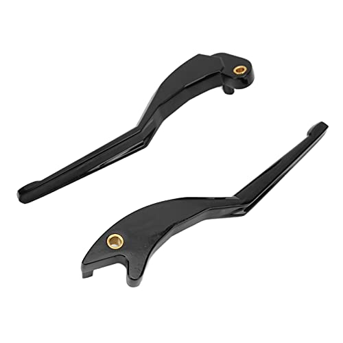 ZDETGU Aluminium-Bremshebel-Set, Motorrad-Upgrade-Ersatz für Indian 2015–2016 – Galvanisierte Griffe, Links und Rechts Kompatible Hebel für Verbesserte Kontrolle und Fahrverhalten (glänzend schwarz)
