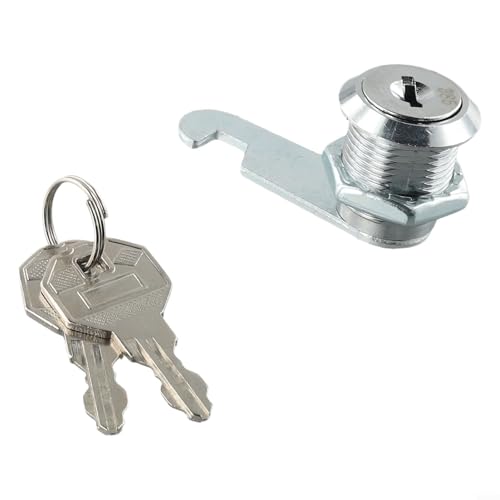 LCANALLYMS Solución de Seguridad for cajones y gabinetes Cerradura Leva Metal con Llave Repuesto(20mm)