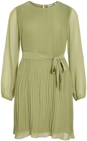 Vila Women's Vidaliana O-Neck L/S Dress/R, Sage, 34 : Amazon.sg: Fashion Vila Women's Vidaliana O-Neck L/S Dress/R, Sage, 34 : Amazon.sg: Fashion