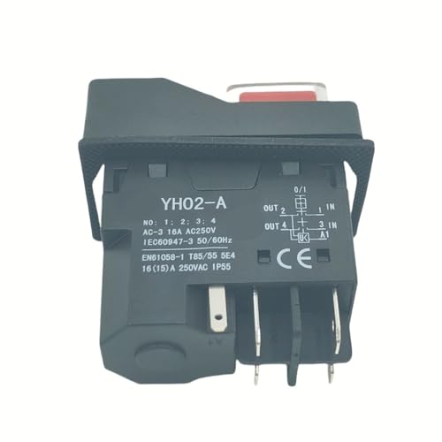Interruptor electromagnético IP55 con protección YH02-A para entornos húmedos