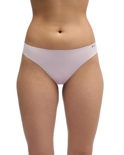Image of Under Armour Women's 3-pack Pure Stretch No Show Thong Underwear, All-day Comfort & Ultra-soft Fit