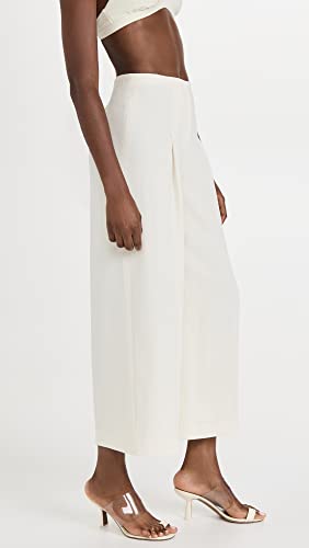Theory Women's Wide Pleat Pant in Admiral Crepe4
