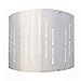 Royal Designs Do It Yourself Metallic Stencil Design Shallow Drum Hardback Lamp Shade, Polished Nickel, 8