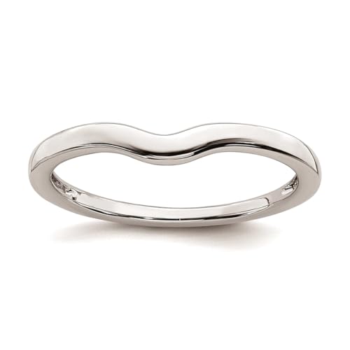 Alliance profilée en or blanc 10 carats, taille 7,00, pour homme et femme