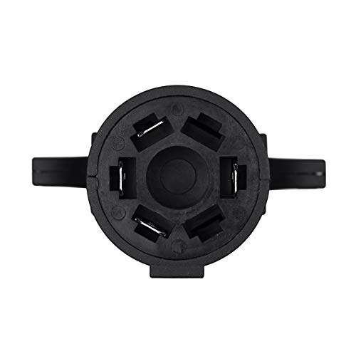 Miady Trailer Wiring Adapter, Heavy Duty Weatherproof 7 RV Blade to 4 Flat Trailers Light Connector Plug