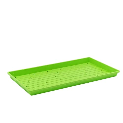 Bootstrap Farmer Microgreen 1020 Trays, Green 10 Pack, Extra Strength with Holes Shallow Seed Plant Tray Grow Microgreens Wheatgrass Fodder Sprouting