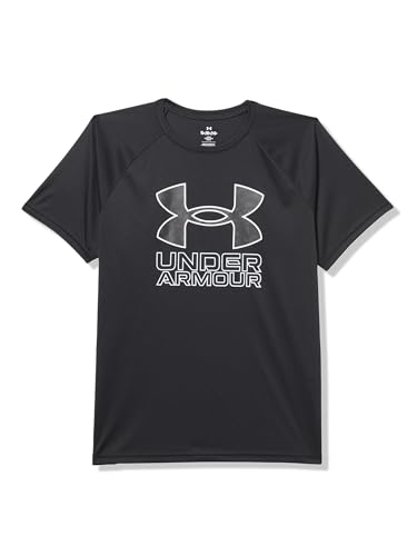 Image of Under Armour Boys' Tech Hybrid Printed Fill Short-Sleeve T-Shirt