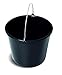 Secchio per edilizia e muratura Benbow realizzato in plastica con misurino | nero | con manico in metallo | secchio per malta, giardino, cantiere, l'acqua, Dimensione:16 L, Quantità:1