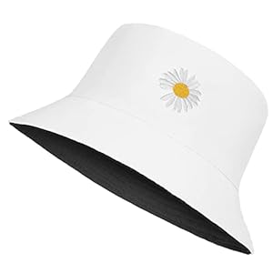 Tuopuda Vissershoed voor dames en heren, katoen, bucket hoed, opvouwbaar, zomerhoed outdoor, pet, vrijetijdshoed voor wandelen, kamperen, reizen, vissen, 56-58 cm