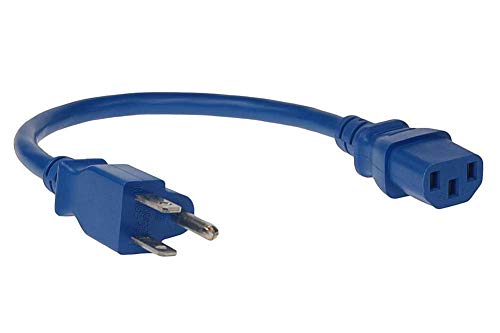 Sf Cable 2Ft Standard Computer Power Cord Nema 5-15P To Iec 320 C13-18 Awg Replacement Ac Power Cable For Pc Or Monitor - 125V, 10A #TOP1