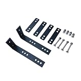 Fiocias 10個セット オーニングブラケット ユニバーサル設計 車載テント取付金具 ステンレス製ブラケット 多穴調整機能 取付システム 取り付け簡単 耐久性向上 キャンプ車両に適用