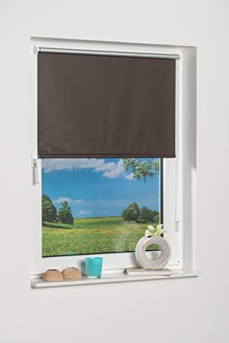 K-home Klemmfix Mini Roller Blind, Red Blackout, Fabric, 40 x 150 cm (W x H)