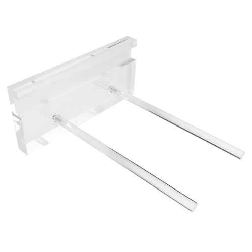 Sosoport Clear Acrylic Display Stand for Kitchen Counter Sturdy Recipe Book Holder and Easel for Plates Menus Magazines Photos Tablets Compact Versatile Desktop Display