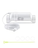 VEVOR Salt Cell Chlorinator Fits for Hayward W3T-Cell-15 (T15), Pool Cell Salt Water System for In-Ground Swimming Pools up to 40000 Gallons, 15 ft Power Line, White