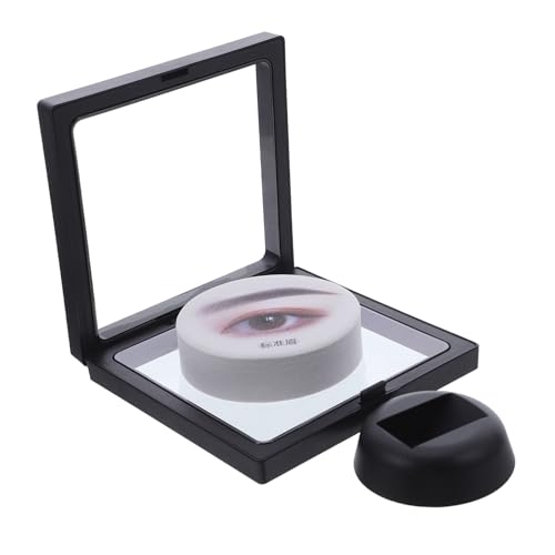 SHINEOFI Molde de Exhibición de Maquillaje Permanente Tarjeta Forma de Ceja Joyero Flotante para Maquillaje Soporte Cosmético para Diseño de Cejas Caja para Guardar Joyas Salón de Belleza