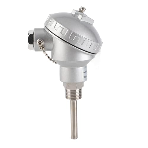 Culnflun Temperature Detection Pt100 Temperature Sensor Probe Patio Heater Replacement Parts 1/2inch NPT Thread Thermocouple Terminal Head PT 100mm (Protection Tube 50mm)