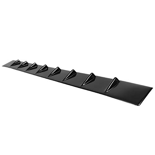 IKON MOTORSPORTS, Roof Spoiler Compatible With 2011-2023 Dodge Charger, IKON Style Gloss Black Added On Rear Window Lip Wing Shark Fin