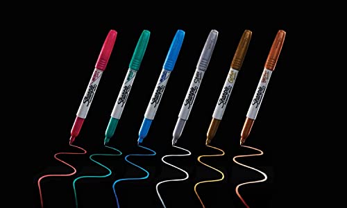Sharpie Metallic Permanent Markers | Fine Point | Assorted Colours | 3 Count