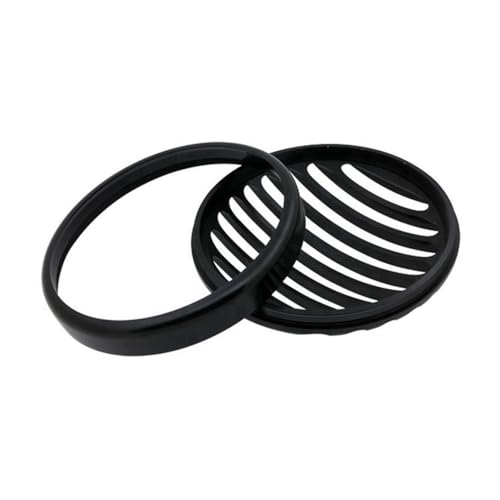 Grille de phare noire shallow cut haut de gamme pour moto custom Bobber