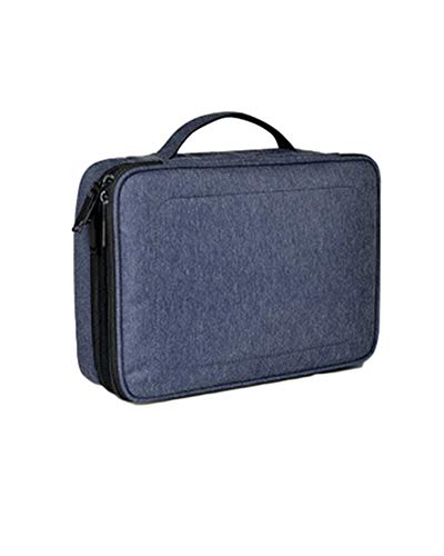 Taglia unica:32*22*8CM Electronics Accessories Case Doppio Strato Viaggio Universale Cavo Organizzatore Elettronica Accessori Marsupio Borsa Marina
