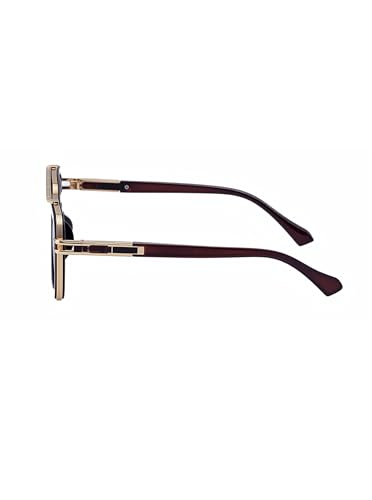 Image of Fashion Men Sunglasses Square Frame Shades for Men UV400 Protection Sunnies(98082)