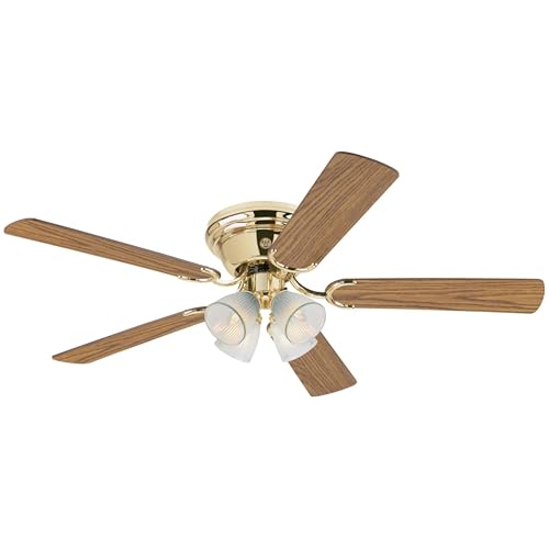 Westinghouse 7232400 CONTEMPRA IV Indoor Ceiling Fan with Light, 52 Inch, BRASS by Westinghouse - Image 3
