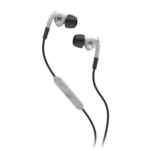 Skullcandy Fix In Ear Headphone With 3 Button Remote - White / Chrome
