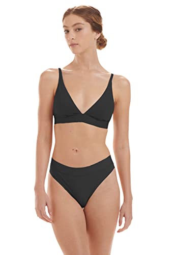 String Wolford Beauty Cotton noir haut de gamme pour femme en coton égyptien