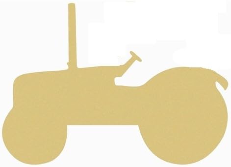 Tractor Cutout Unfinished Wood Farm Agriculture Country Farm Door Hanger MDF Shape Canvas Style 3