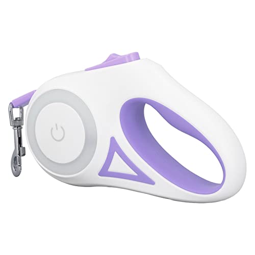 Laisse pour Chien, Laisse de Marche Rétractable Extra Robuste pour Chien, Contrôle Tactile, Verrouillage de Pause, Lumière LED Lumineuse pour la Randonnée (Type 2